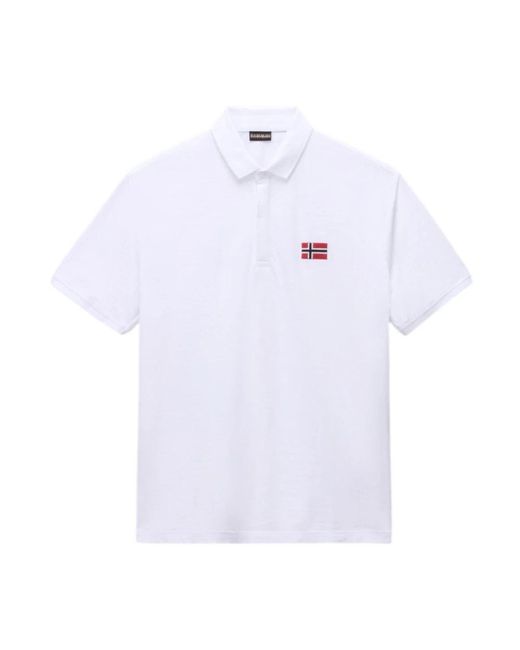 Napapijri Ebea Polo in het White voor heren