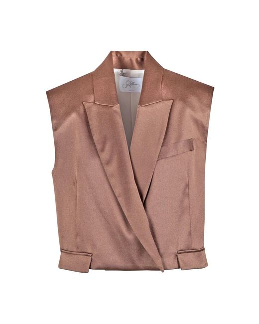 Vests Soallure en coloris Brown