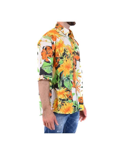 MSGM Yellow Casual Shirts for men