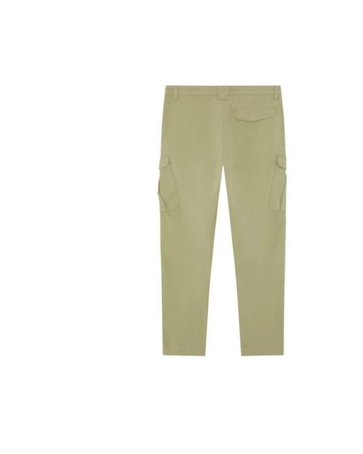 Ma Strum Green Straight Trousers for men