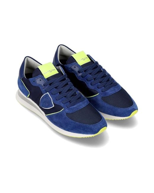 Philippe Model Blue Sneakers for men