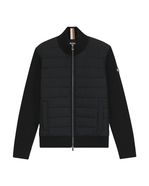 Boss Jassen ,Zwart ,Katoen Hernesto Jacket in het Black voor heren