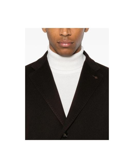 Tagliatore Black Coats for men