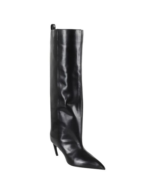 The Attico Black Heeled Boots