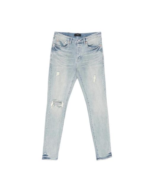 Purple Brand Blue Slim Fit Jeans for men