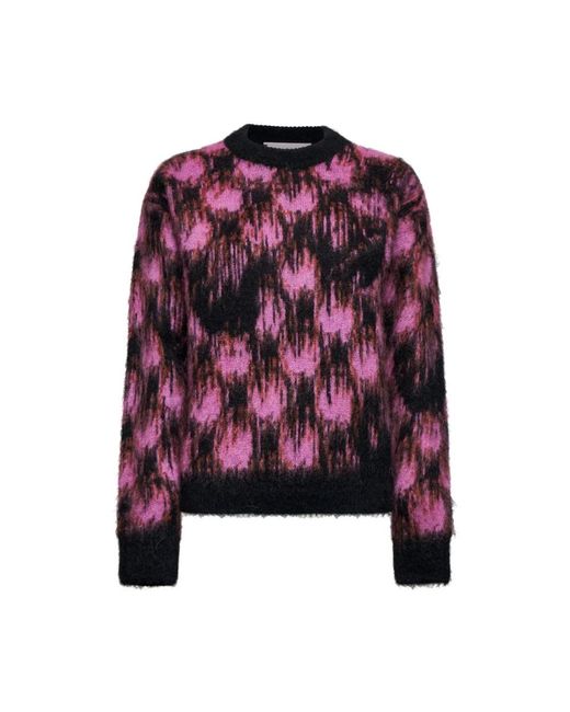 Silvian Heach Purple Bedruckter Pullover Mit Verlaufsmuster