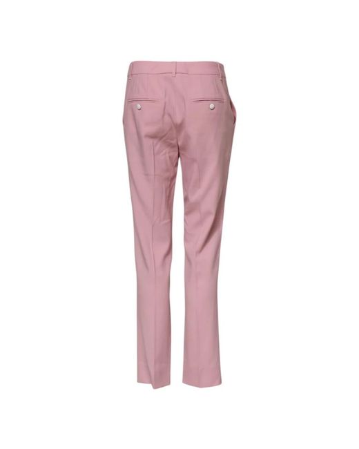 Dolce & Gabbana Pink Slim-Fit Trousers