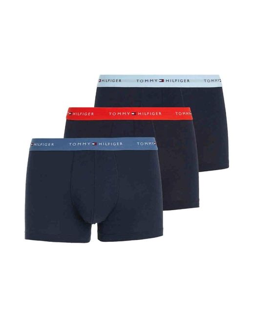 Tommy Hilfiger Ondergoed ,Blauw ,Katoen Klassieke Trunk Boxershorts in het Blue voor heren