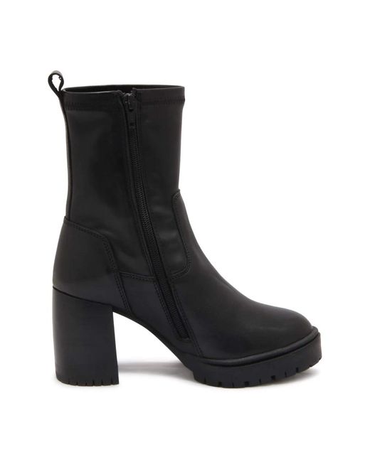 Emanuélle Vee Black Heeled Boots