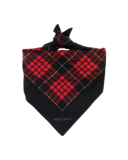 McQueen Red Winter Scarves