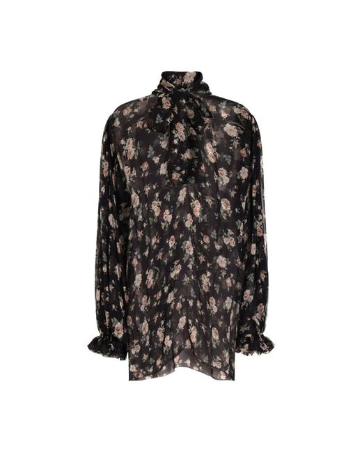 Dolce & Gabbana Black Blouses