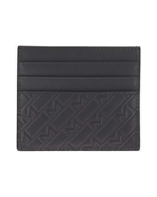 Montblanc Kartenetui Aus Geprägtem Leder in Black für Herren