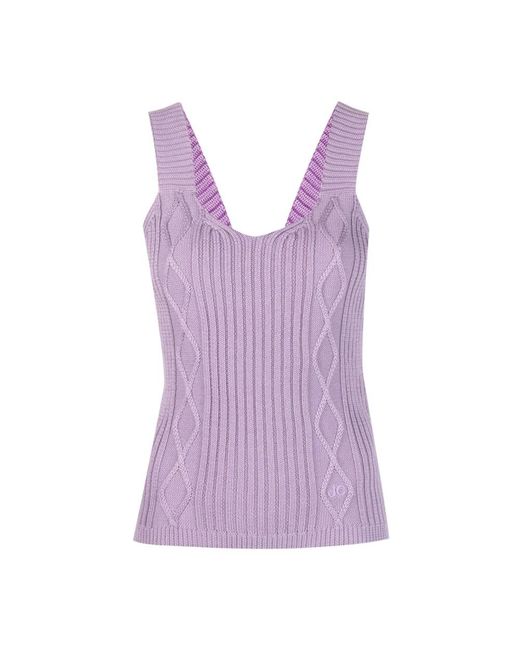 Jacob Cohen Purple Sleeveless Tops