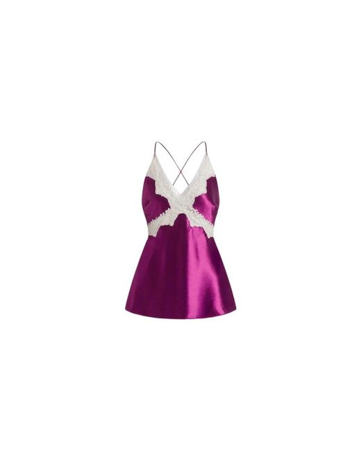 Alberta Ferretti Purple Sleeveless Tops