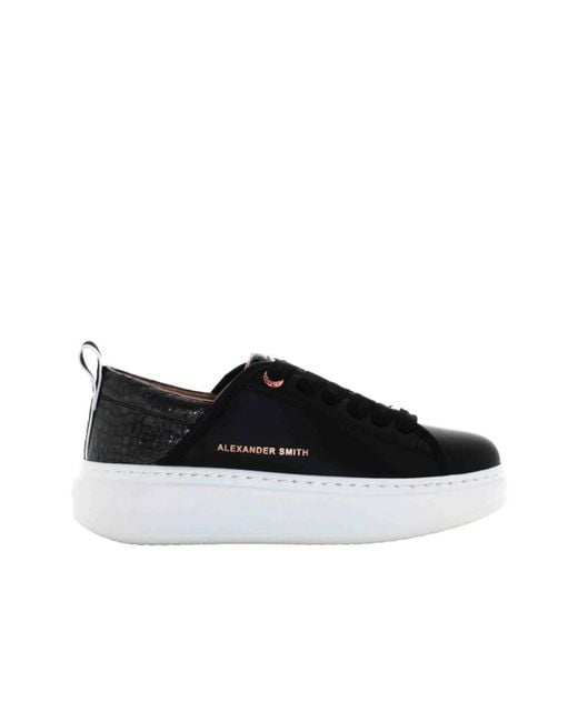 Sneakers nere eco wembley per donne di Alexander Smith in Black