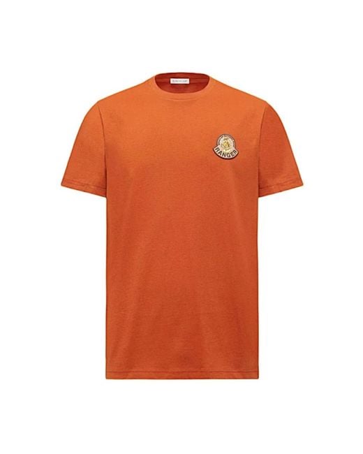 Moncler Orange T-Shirts for men