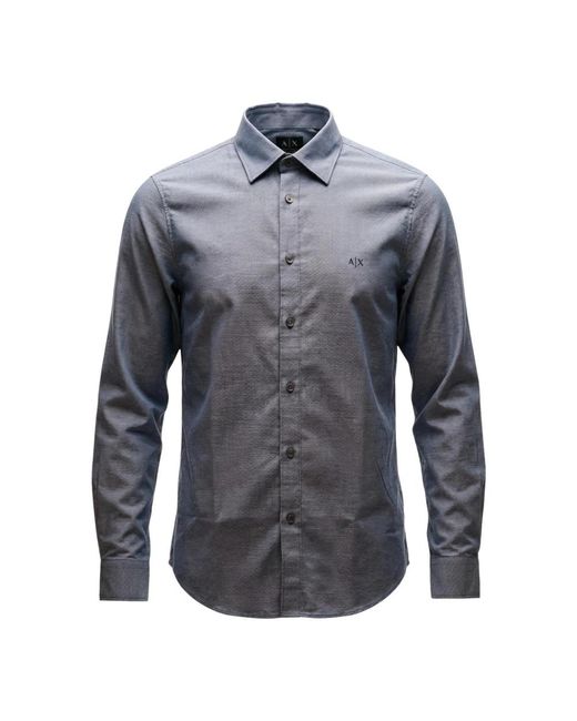 ARMANI EXCHANGE Blue Casual Shirts for men