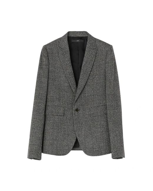 SAPIO Single-Breasted Jasje in het Gray voor heren