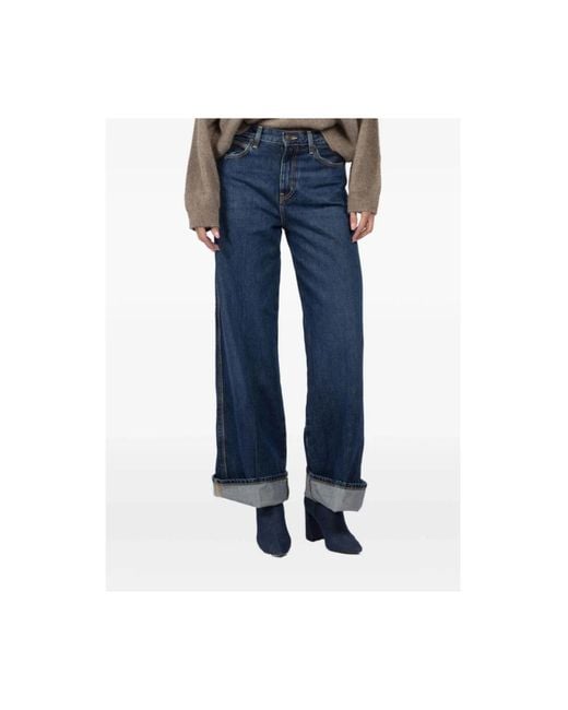Wide Jeans FRAME de color Blue