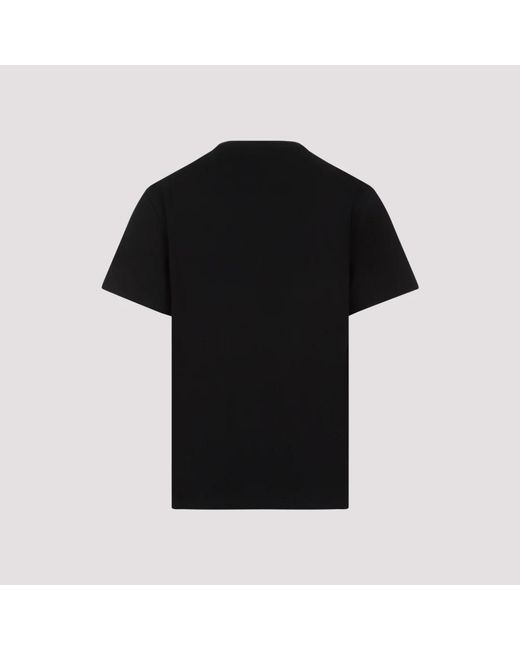 Alexander McQueen Schwarzes logo baumwoll t-shirt in Black für Herren