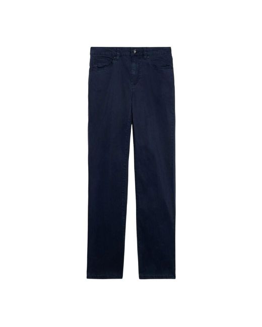 Oltre Blue Zigarettenhose aus lyocell-mischgewebe