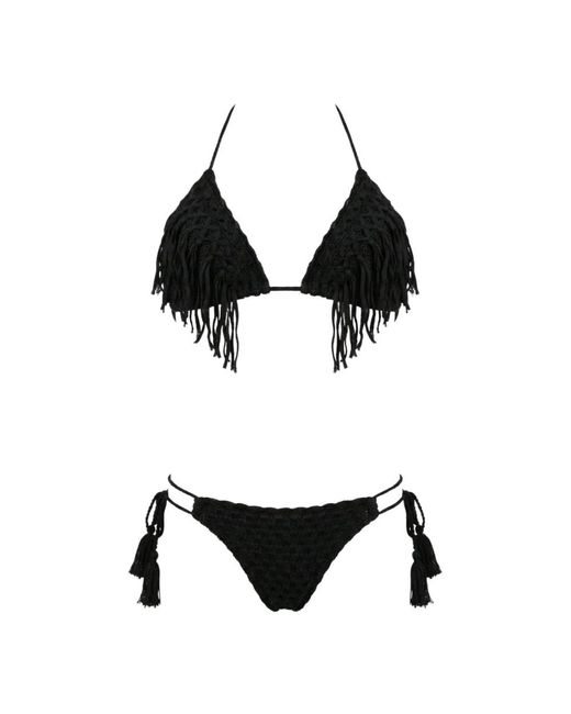 Miss Bikini Black Triangle Bikini Set