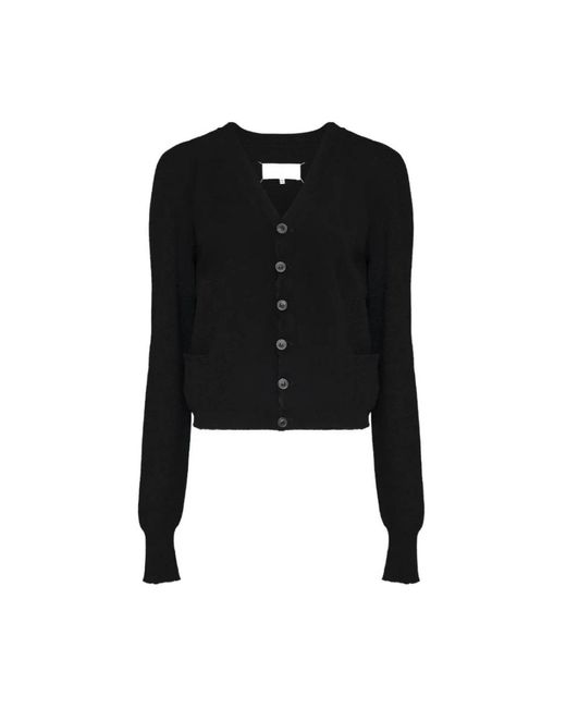 Maison Margiela Wollen Cardigan Met V-Hals in het Black