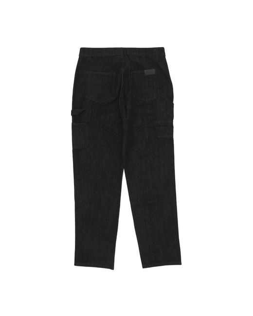 DOLLY NOIRE Black Straight Trousers for men