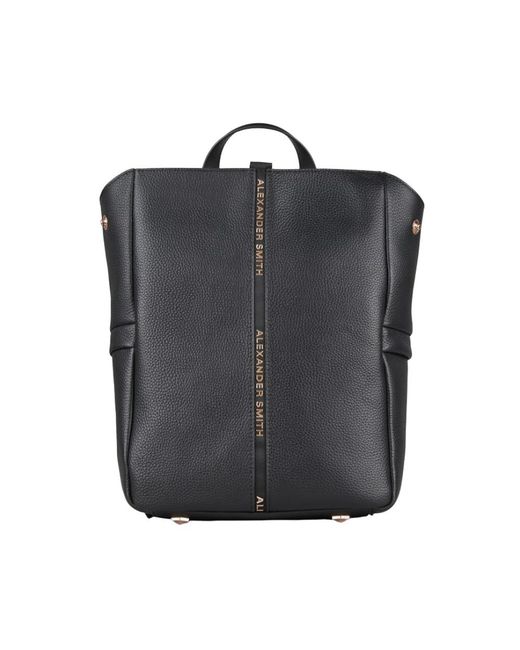 Alexander Smith Tassen ,Zwart ,Leer Daisy Backpack in het Black