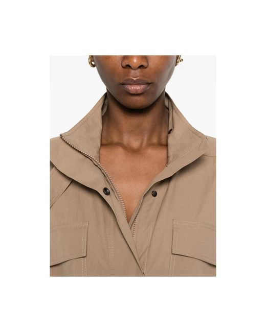 Brunello Cucinelli Natural Single-Breasted Coats