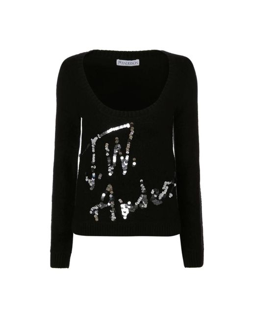 Round-Neck Knitwear di J.W. Anderson in Black