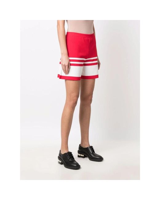 Boutique Moschino Red Short Shorts