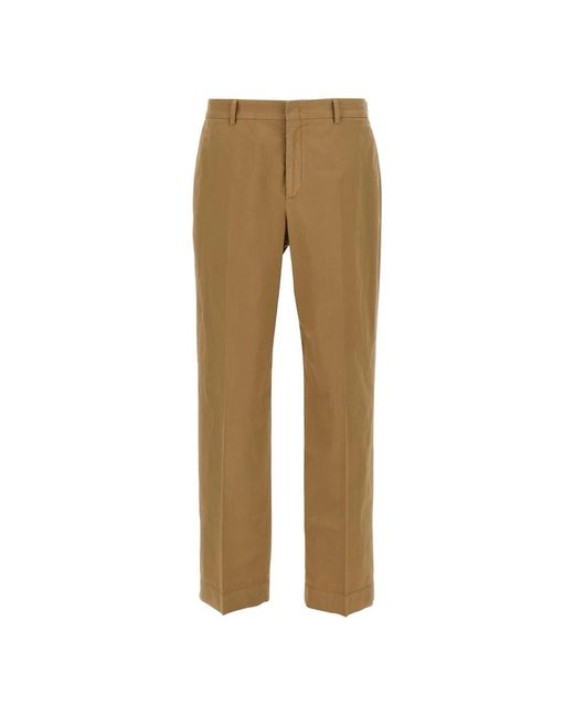Cellar Door Natural Straight Trousers for men