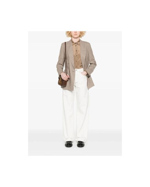 Max Mara Jassen ,Bruin ,Harald Jas in het Brown