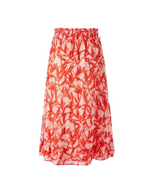 Marc Cain Red Midi Skirts