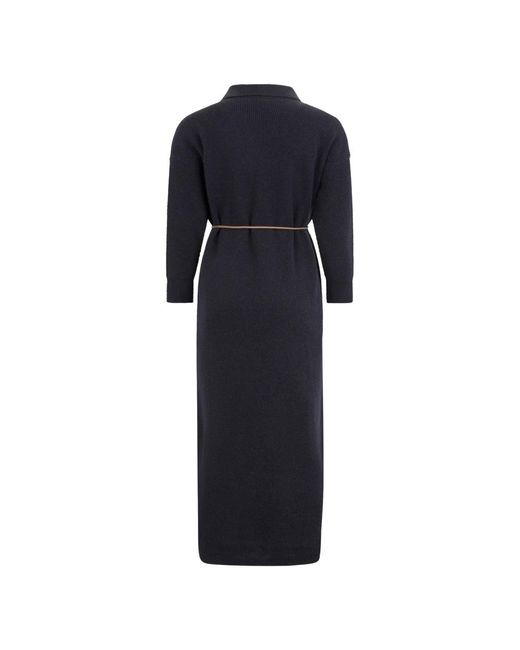 Peserico Blue Knitted Dresses