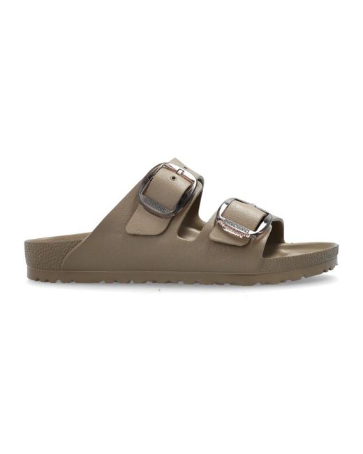 Birkenstock Brown Arizona Big Buckle Eva Slides