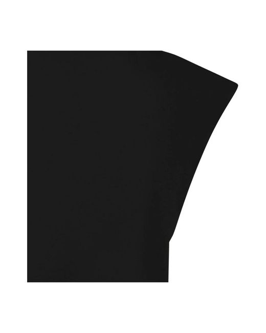 Thom Krom Schwarzes top mit rundhalsausschnitt und designnähten in Black für Herren