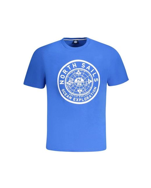 North Sails T-Shirts in het Blue voor heren