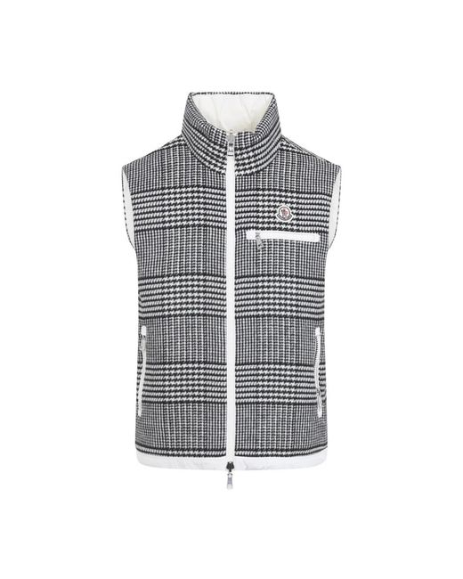 Moncler Gray Waistcoats for men