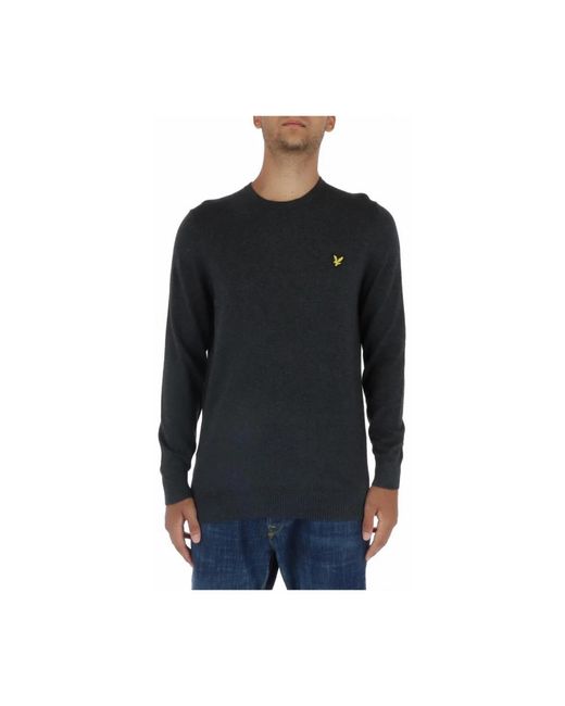 Lyle & Scott Black Round-Neck Knitwear for men