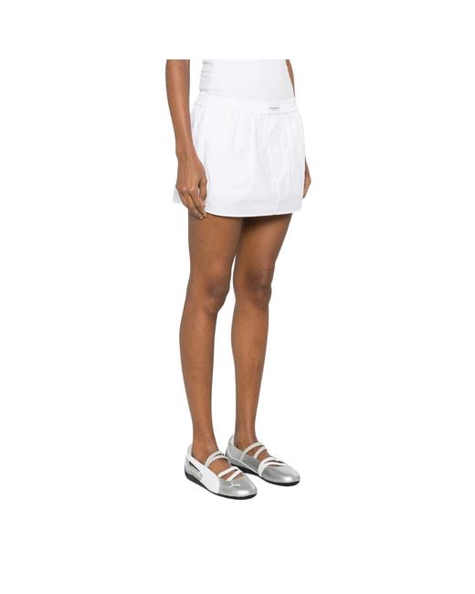 Alexander Wang White Short Skirts