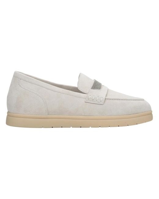 ESTRO White Loafers