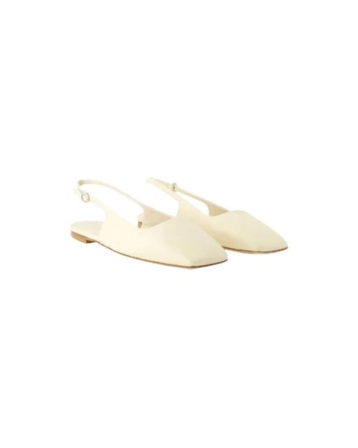Aeyde White Ballerinas