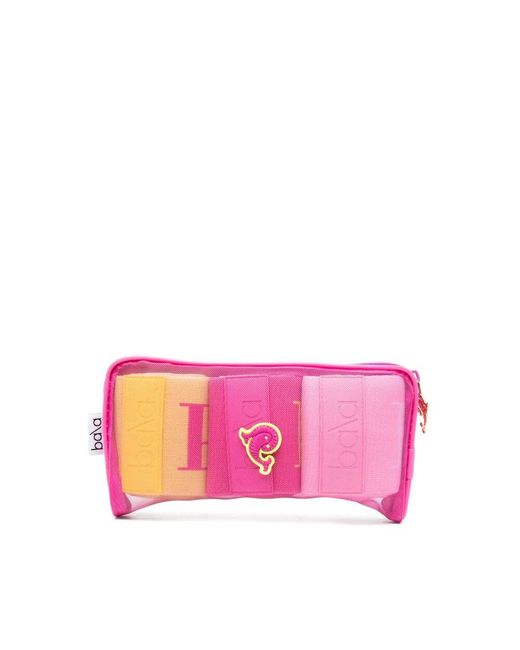 Emilio Pucci Pink Elastische Bänder Packung Mit Drei