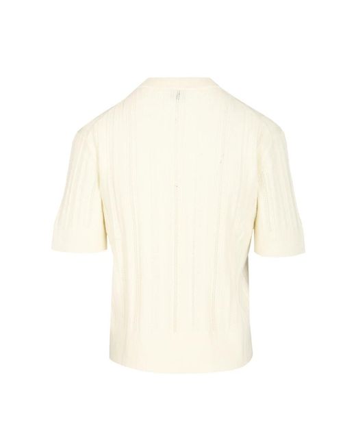 Filippa K White Round-Neck Knitwear