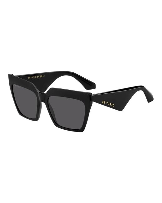Etro Black Schwarz/Graue Sonnenbrille Modell 0001/S