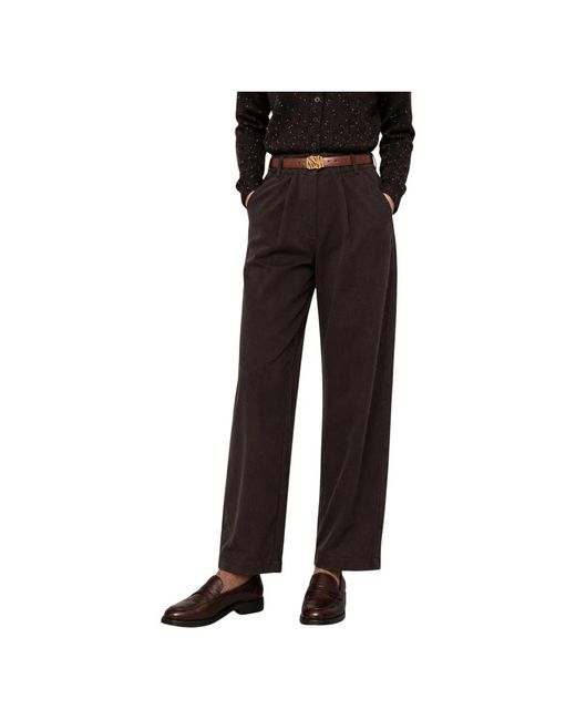 Straight Trousers Kocca de color Black