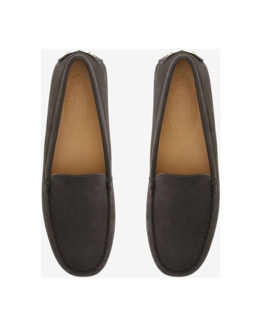 Tod's Brown Moccasins Suede