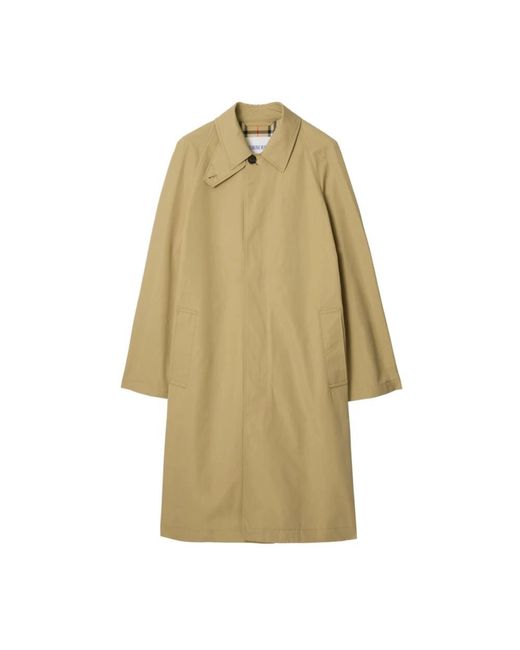 Burberry Natural Single-Breasted Coats for men